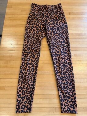 BEACH RIOT Leopard Print High-Waist Leggings - Brown & Black